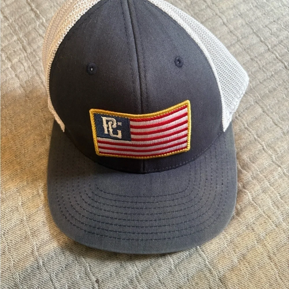 PERFECTGAME  Freedom Logo Adjustable Snapback Cap Hat Navy/White